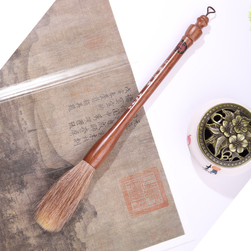 安邦笔庄石獾斗笔大毛笔长锋写意山水国画用行草硬毫笔抓笔提斗