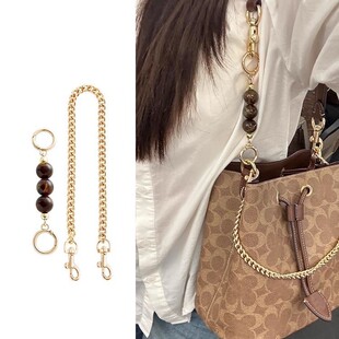 延长链适用于蔻池水桶包coch Rowan21包包内胆装饰链配件