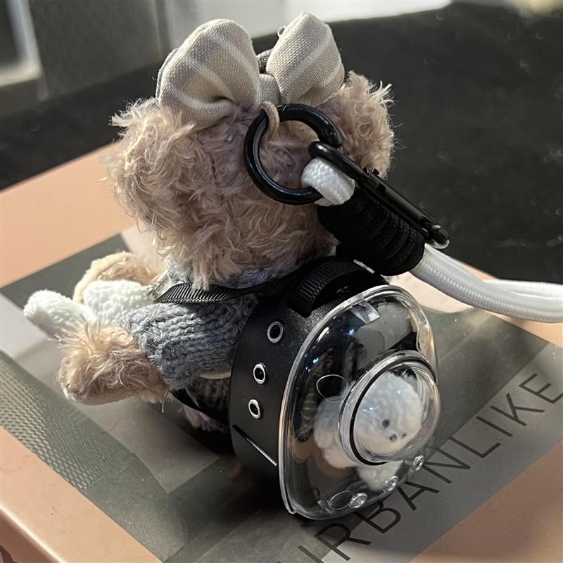 雪莉玫达菲熊毛绒背包挂饰包包挂件汽车钥匙扣公仔娃娃.男女生礼