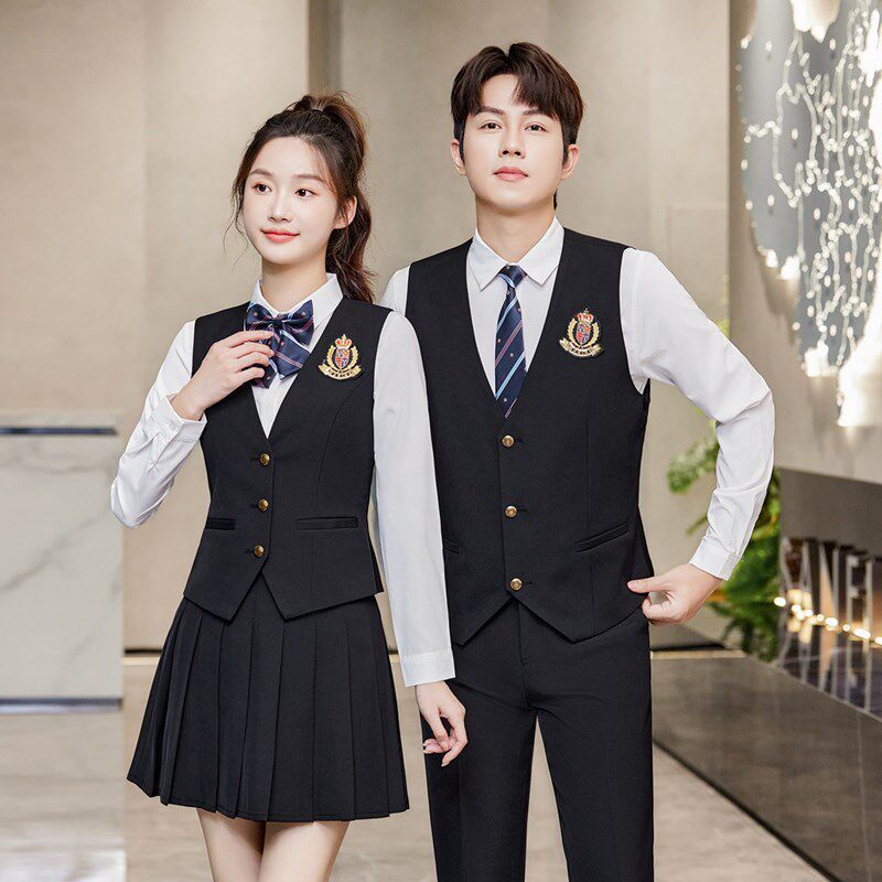 英伦学院风JK制服百褶裙t套装西装外套男女学生班服校服幼师工作
