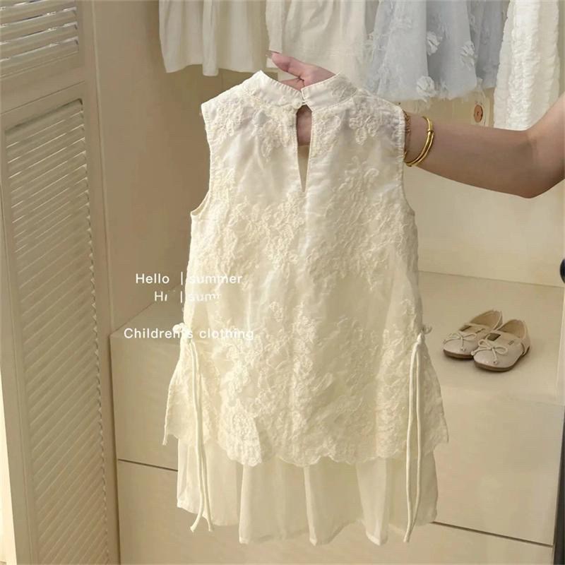女童连衣裙夏装2025新款儿童z新中式旗袍裙女宝宝夏季国风背心裙