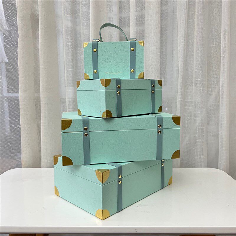 睿希喜糖盒小众高级网红婚礼宾客伴手礼行李箱手提式结Z婚用品空