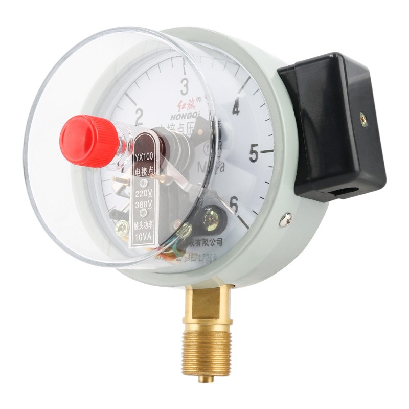 红旗仪表bYX-100电接点压力表0-1.6MPA水泵水塔控制器10va
