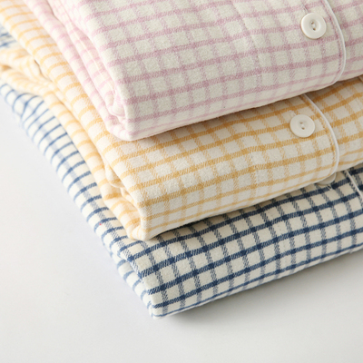 春秋纯棉绒布情侣睡衣女长袖可爱秋冬磨毛男士休W闲学生家居服