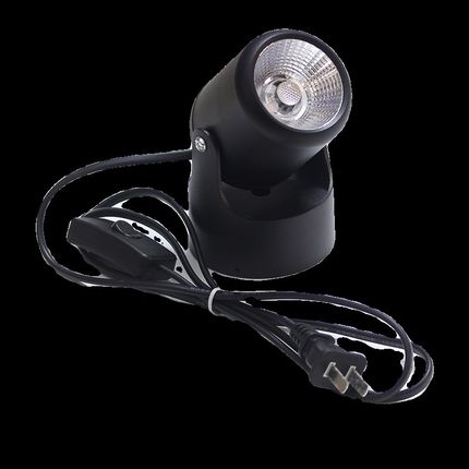 三色调光LED落地式射灯插电带开关E背景插座带遥控极调光可以移动