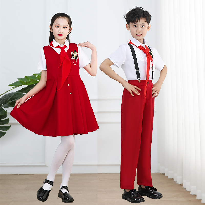 儿童合唱演出服装男女小学生校服英伦风演讲比赛幼儿园.班服朗诵