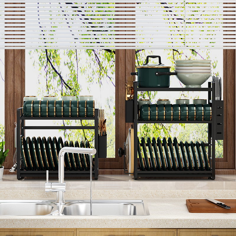 厨房碗架沥水架水槽边收纳架放晾碗碟架刀架N筷架锅具储物架多功