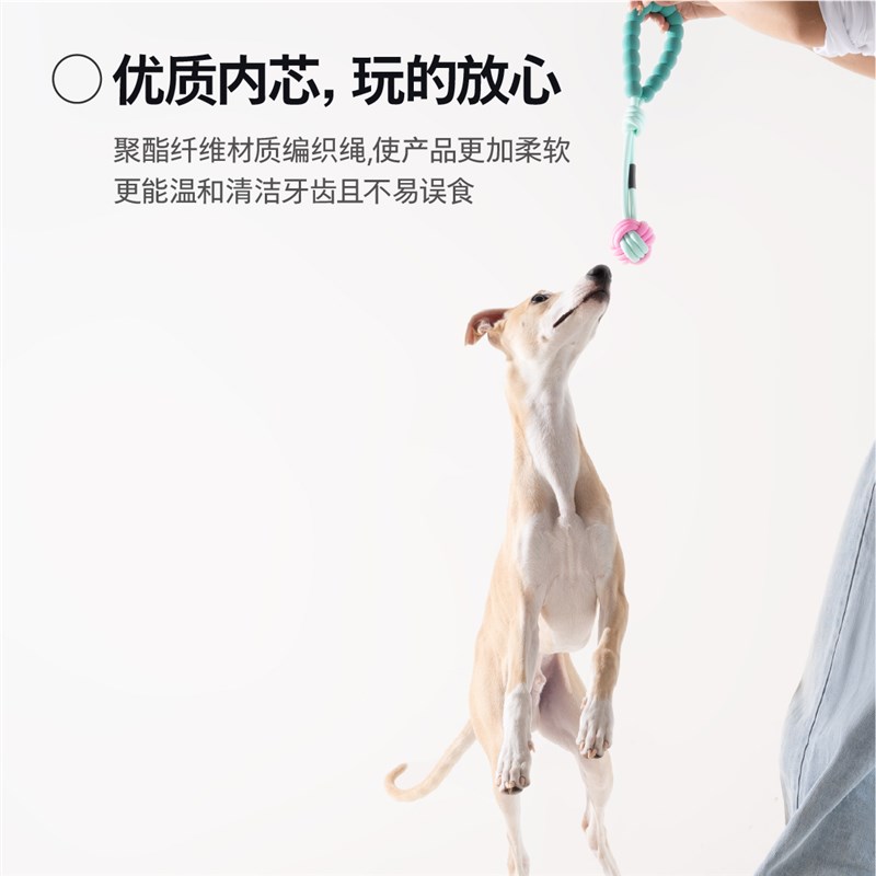 maogoublue猫狗蓝t狗狗玩具耐咬绳结玩具解闷自嗨拔河拉扯狗玩具
