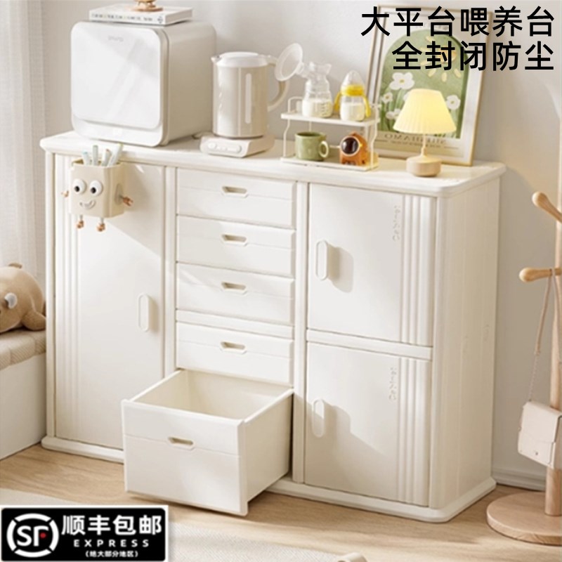 大喂养台宝宝f收纳柜婴儿用品置物架衣柜玩具收纳储物柜五斗柜稳