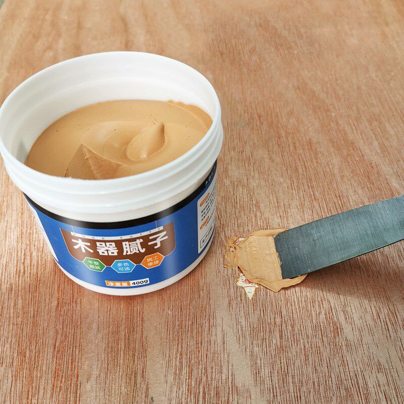 原子灰木门破损修复木头木饰面钉眼C灰木质家具补漆木器修补腻子