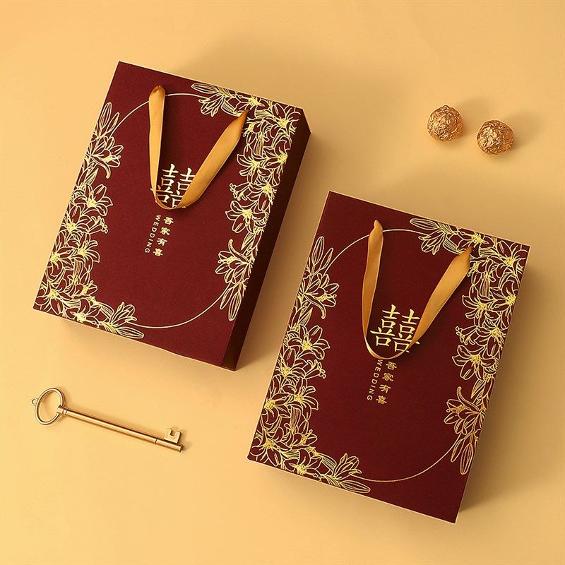 结婚喜糖袋婚礼专j用伴手礼喜糖盒婚庆礼品袋子空包装喜袋手提礼,节庆用品/礼品,糖盒/糖盒配件,淘宝优惠券,粉丝福利购,淘宝优惠卷