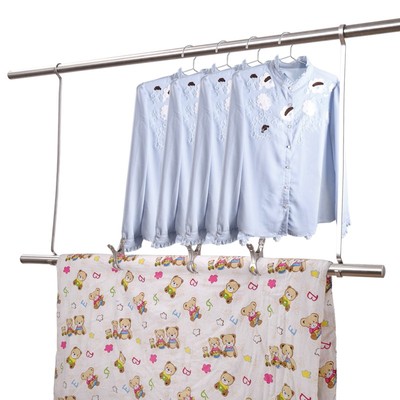 宾客不锈钢挂钩厨房s型s钩s挂钩s弯加长晒被O杆挂衣架承重腊肉钩