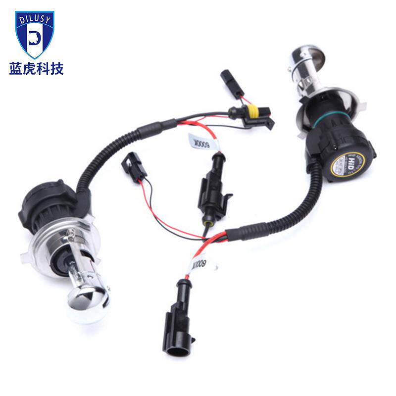 12V55Whid氙气灯35W汽车灯泡伸缩灯远近光一体双灯超亮聚光伸缩灯