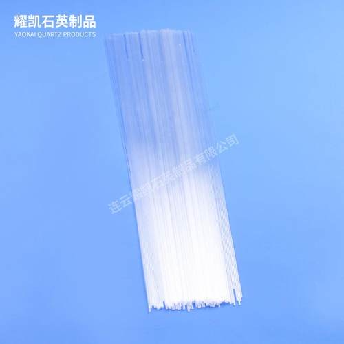 厂家加工高纯度玻璃焊条石英毛细棒透明耐高温石英玻璃毛细管玻璃