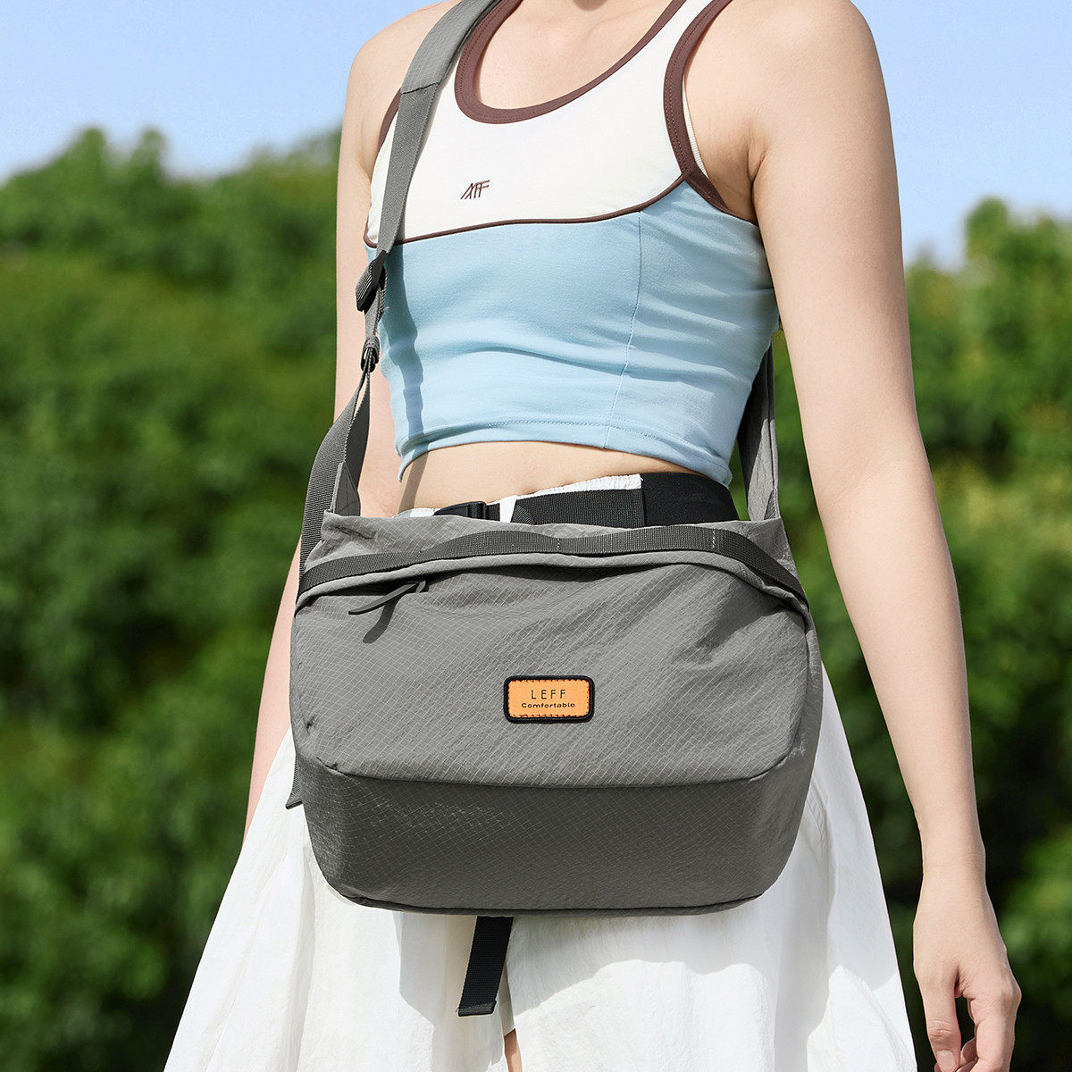 莱夫轻量化斜挎包女2025新款夏季旅游轻便包大容量户外运动帆布包,箱包皮具/热销女包/男包,通用款女包,淘宝优惠券,粉丝福利购,淘宝优惠卷