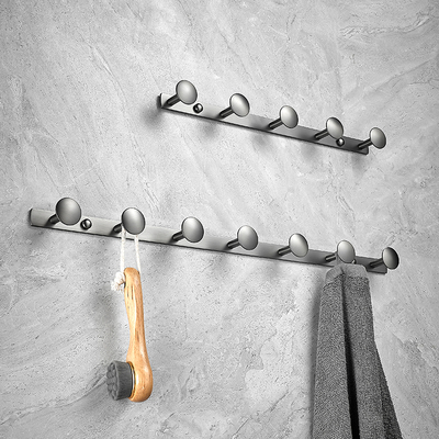 全铜实心枪灰玄关门后挂衣钩