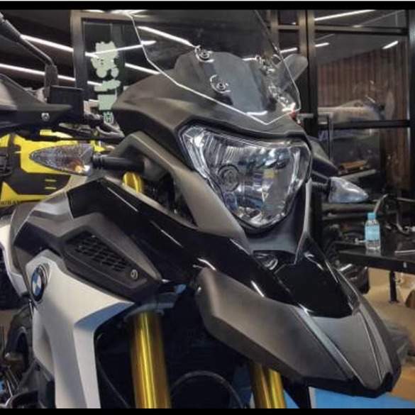 适用宝马G310GS改装前泥瓦加大配件前挡泥板鸟嘴加长防水板装饰罩