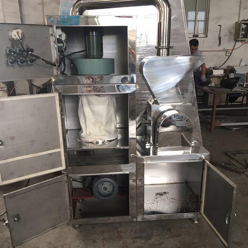 化食品不钢粉碎机CSJ锈吸尘式粒LFJ粉碎机工业原料高速工粉碎设颗