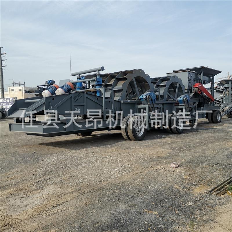天昂洗砂设备大型型全套水洗洗沙矿脱水流LRA线小筛沙洗沙一体机