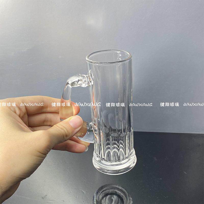 创意酒杯啤酒扎啤迷你杯肌肉啤酒杯小容量活动餐厅水杯玻璃杯