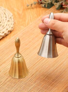 金属欧式铃铛酒吧餐厅传菜手摇铃上下课铃铛婴儿摇铃床头呼叫铃