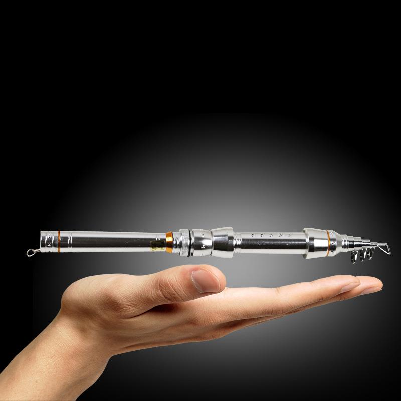 迷你短海竿矶竿手海两用碳素抛竿钢笔杆袖珍1.5米2.1米钓鱼竿