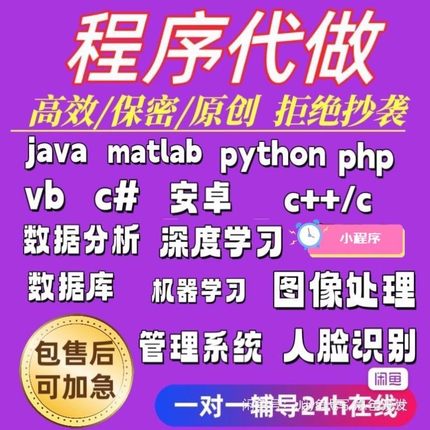 代码编写java代做c++程序代编程Python代写c#设计C语言接单matlab