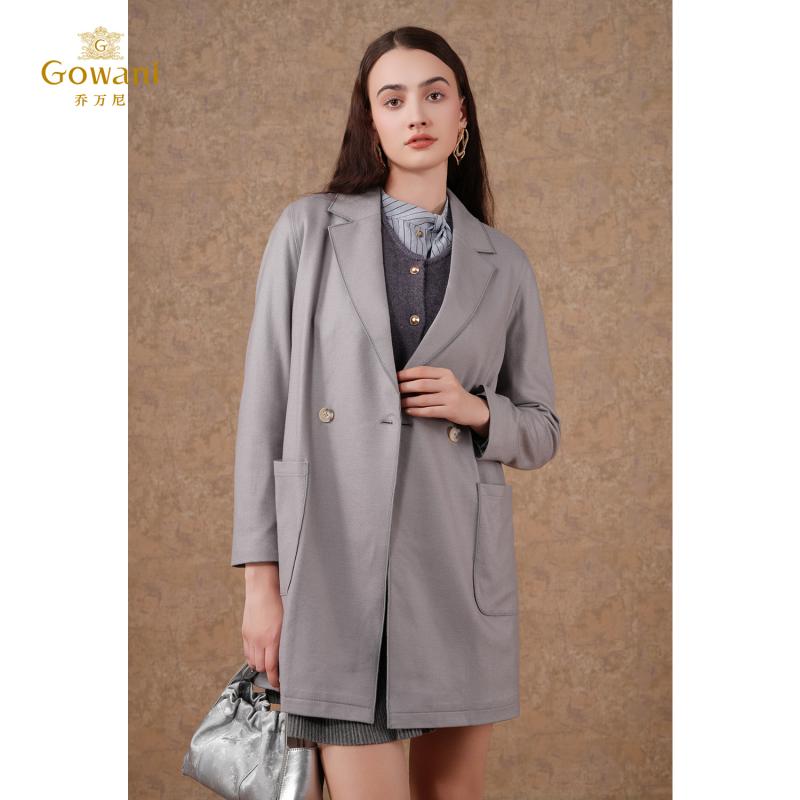 乔万尼中长100%绵羊毛外套