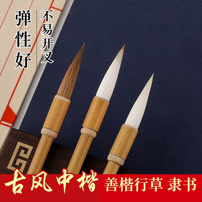 毛笔套装兼毫狼毫羊毫大中小楷成人初学者入门书法国画练习书法笔
