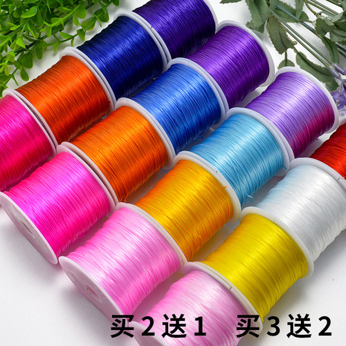 艺彩缤纷扁丝弹力线串珠线弹力线