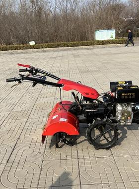 四驱油微ODV柴耕草机 农用多功能除机 果草园旋耕小型汽油开沟锄