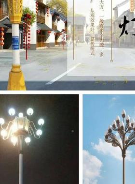 厂家货源米中华景观灯多9头7米华表灯外灯玉兰灯罩公园广户场RBZ