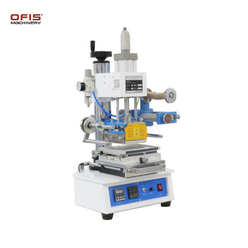 台式小型烫金机 皮革工艺品LOGO商标烫金 819H3 气动高精度烫金机