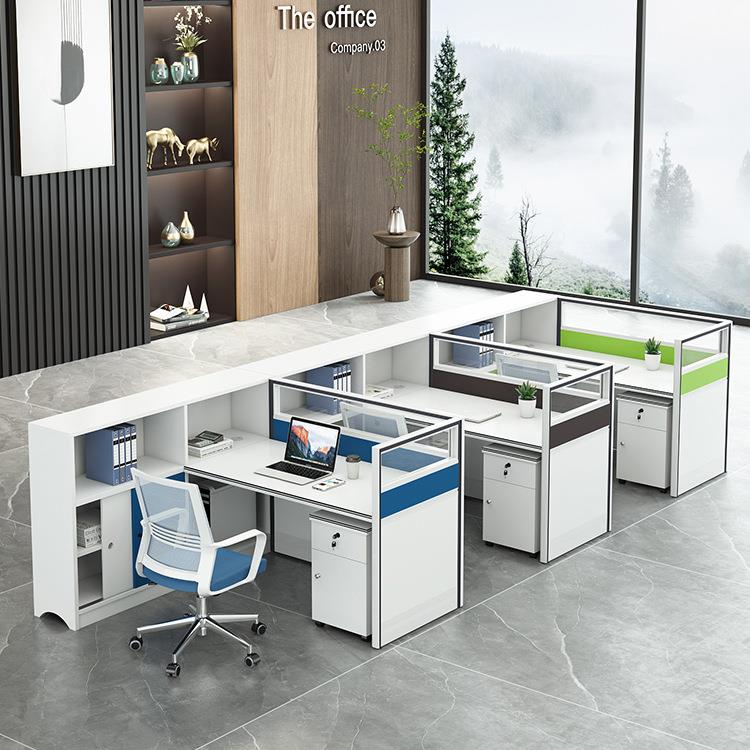 哇噢办公室桌员工办公桌椅组职员办公脑YY-PFB桌屏风办公卡位财务