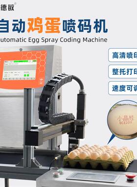 德敏S200PLUS喷码机全自动连续式小字符鸡蛋打标机鸡蛋日期打码机