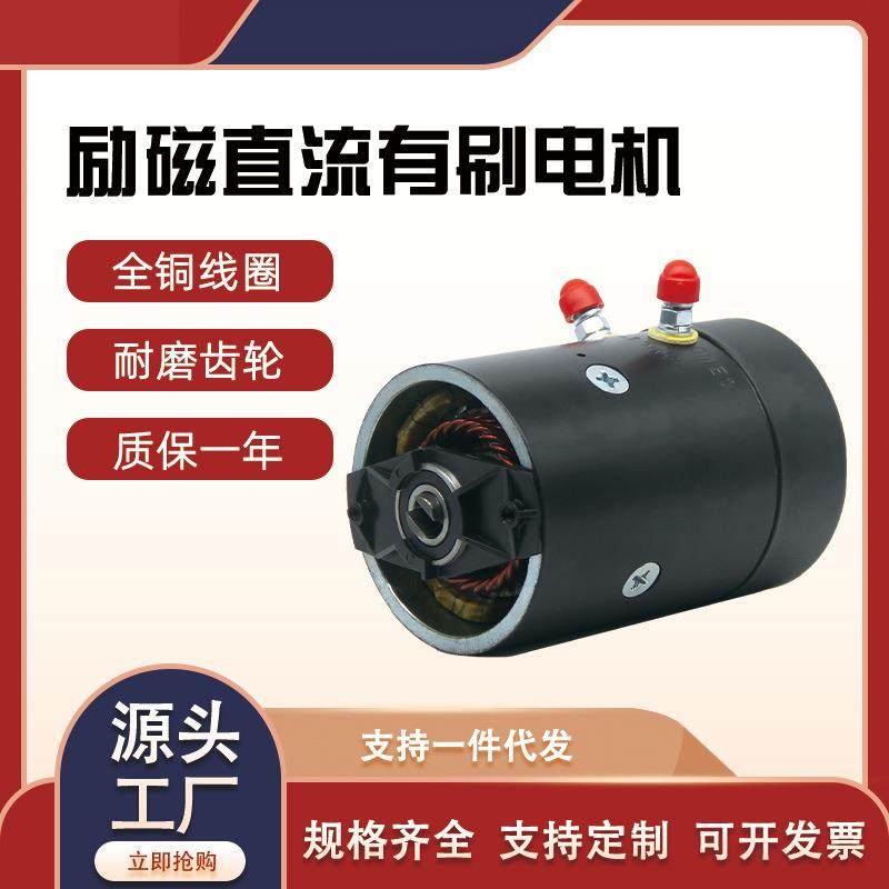 12v1.6w24v2.2w大功率汽车尾板油泵液压动力单元有刷直流电机