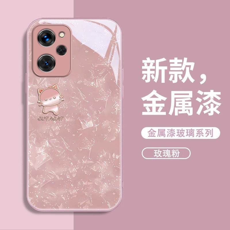 可爱猫咪金属漆手机壳