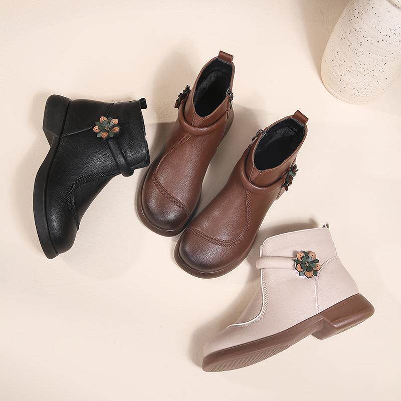 妈妈棉鞋2024冬新款短靴女大码加绒加厚中老年防滑雪地靴软底软面,女鞋,时装靴,淘宝优惠券,粉丝福利购,淘宝优惠卷