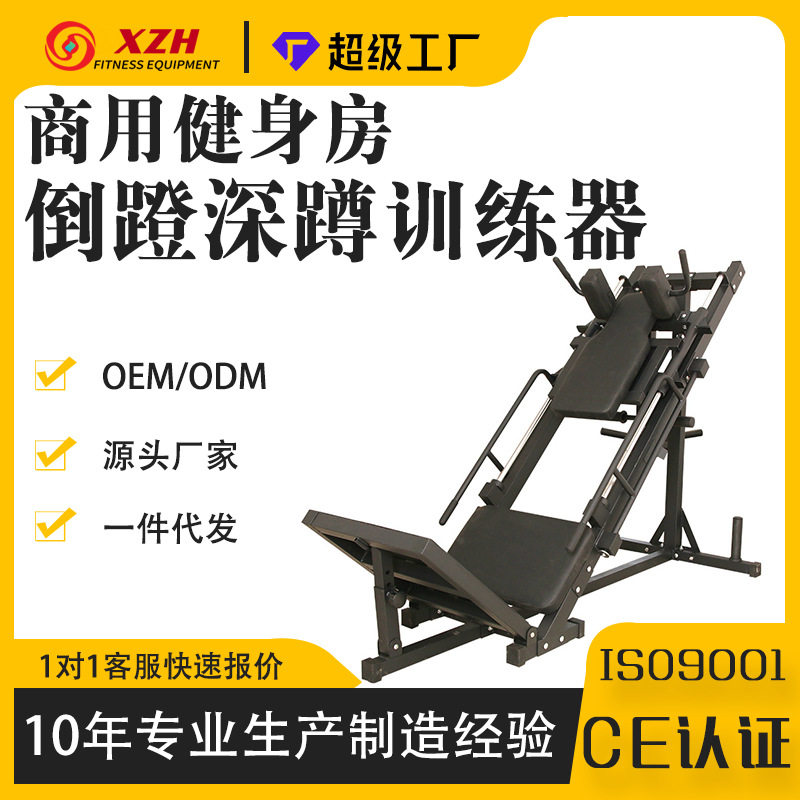 哈克深蹲机45度倒蹬两用一体机训练器家用商用健身房举重健身器材