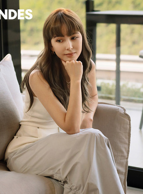 【昆凌同款】JENDES 简约廓形休闲夏季拼接抽绳工装伞裙半身裙