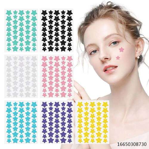 40pcs Star Shaped Acne Pimple Patch Invisible Concealer Wate