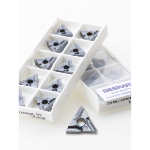 DESKAR戴斯卡TNMG160404R-VF 08L LF6008三角形开槽车刀粒片钢件