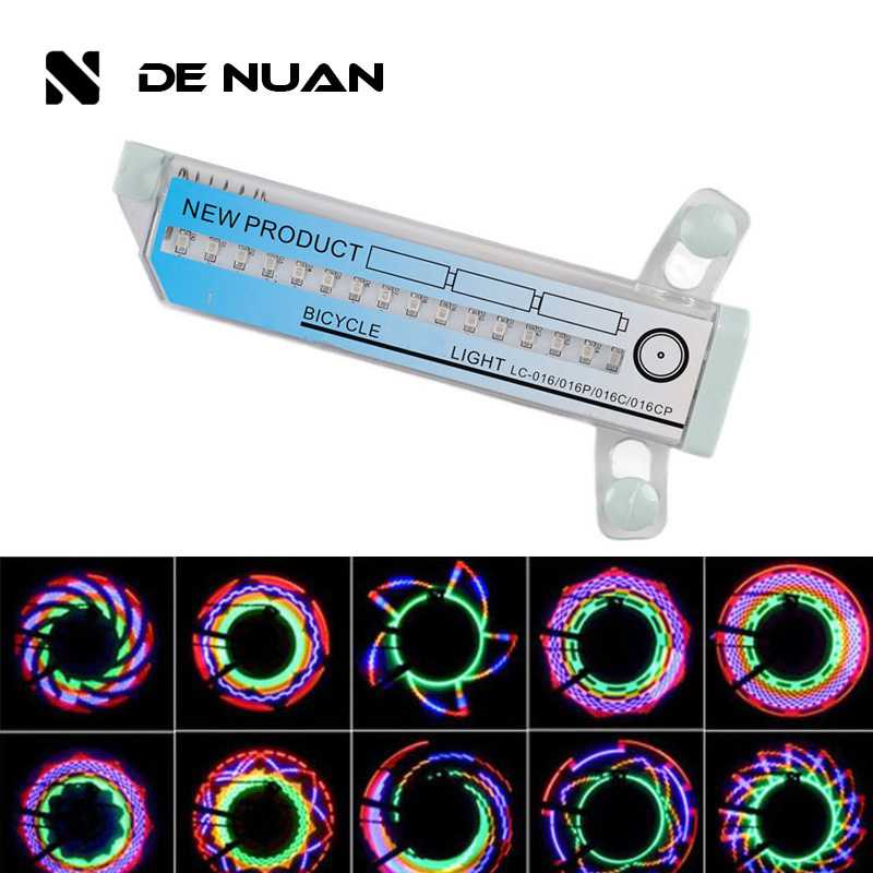 自行车辐条灯风火轮炫彩骑士骑行装备硅胶山地32LED山地车车轮灯