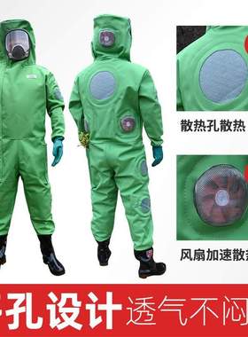 {活动价}现货透气散热防马蜂服 马蜂衣防蜂服连体衣 绿色连体防蜂