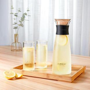 耐热玻璃冷水壶家用果汁壶耐高温开水壶凉水壶加厚家用