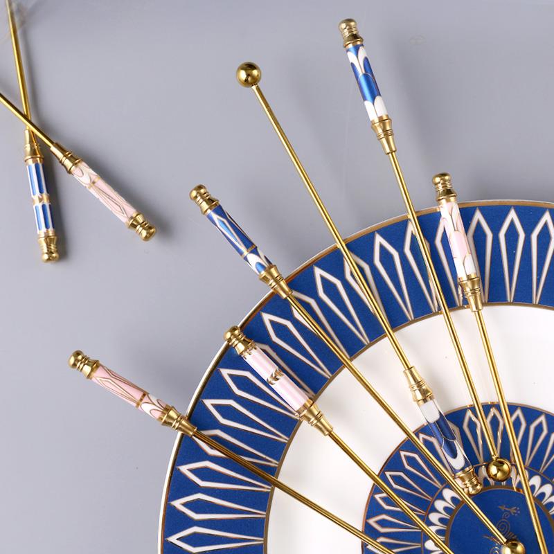 轻奢创意搅拌棒精品不锈钢咖啡棒咖啡匙可爱勺子甜品奶茶搅拌棒勺