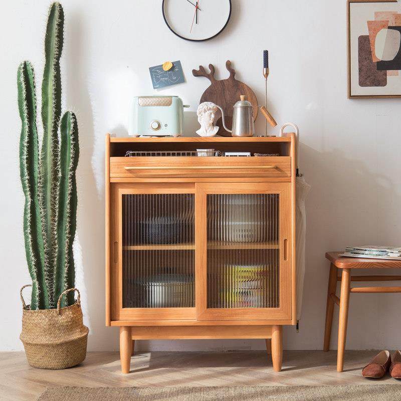 北欧风实木餐边柜客厅茶水柜厨房储物靠墙小边柜饭厅多功能家用,住宅家具,餐边柜,淘宝优惠券,粉丝福利购,淘宝优惠卷