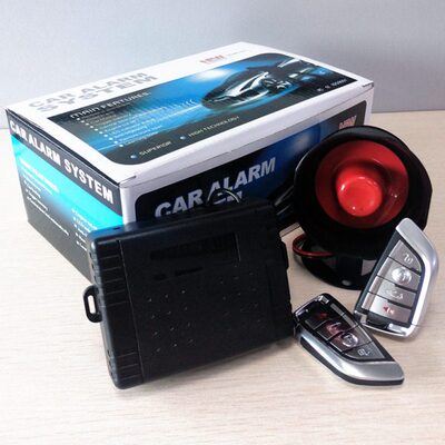 remote改装车载遥控器中控锁尾箱car振动传感警报alarm汽车防盗器