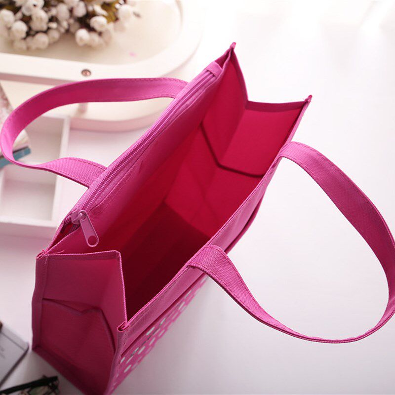 中小学生卡通书包饭盒袋防水y帆布手提袋拎书袋补习袋包美术包