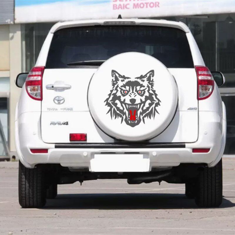 适用老款RAV4备胎罩车s贴拉花 汽车贴纸 后备胎罩彩贴装饰贴纸贴